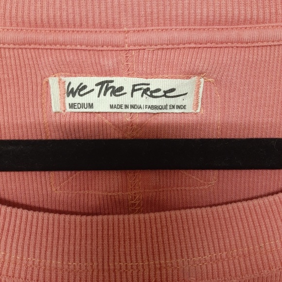 Free People Coral Long Sleeve Top with Braided Details size M - Picture 3 of 3